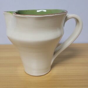Vietri Italy Cucina Fresca‎ 32 Oz Pitcher 6 1/8" Creamer Green Terra Cotta